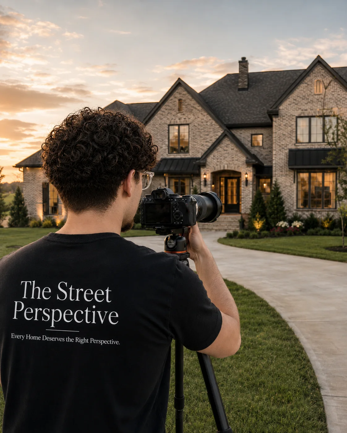Preston Street on location with his camera